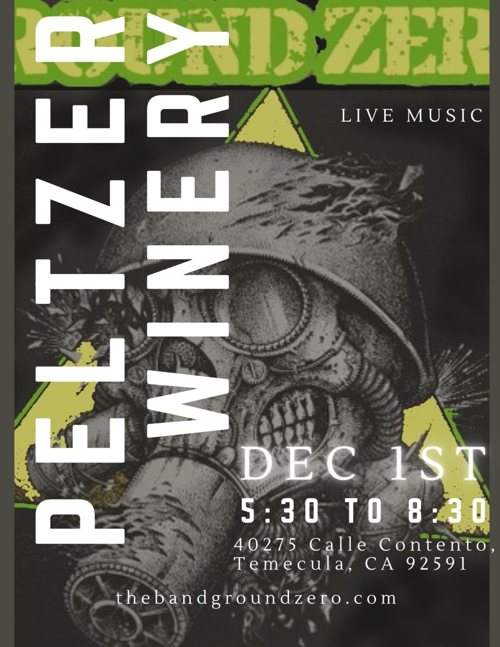Dec 1st – Peltzer’s Winery